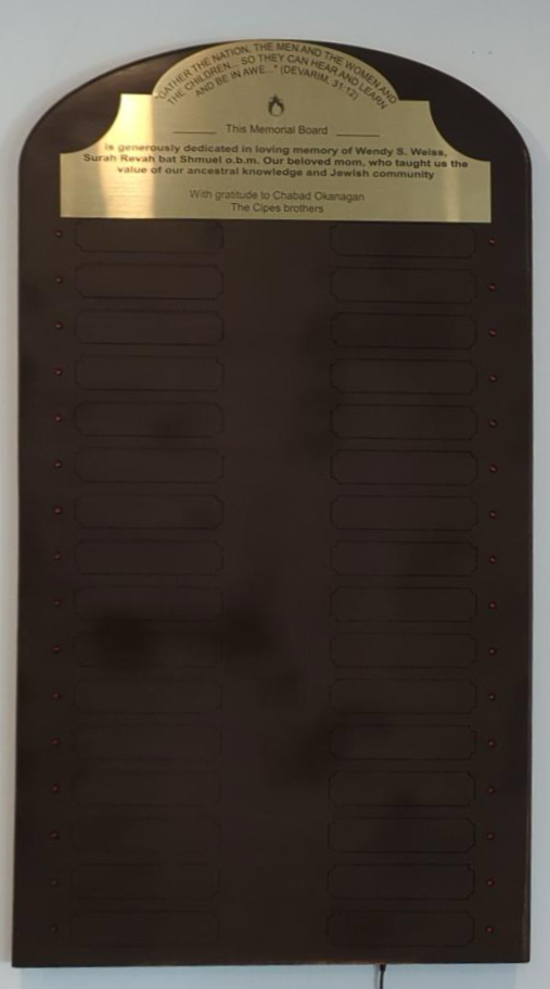Memorial Board