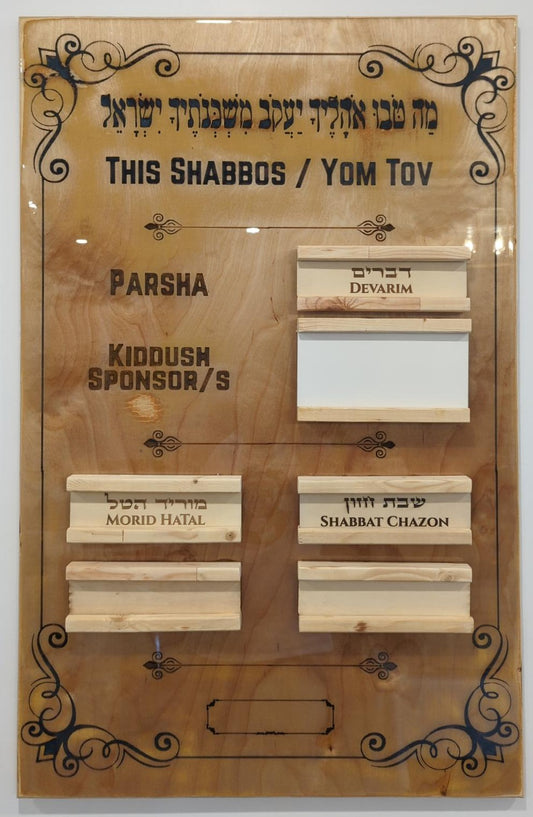 Prayer Board with Parashot
